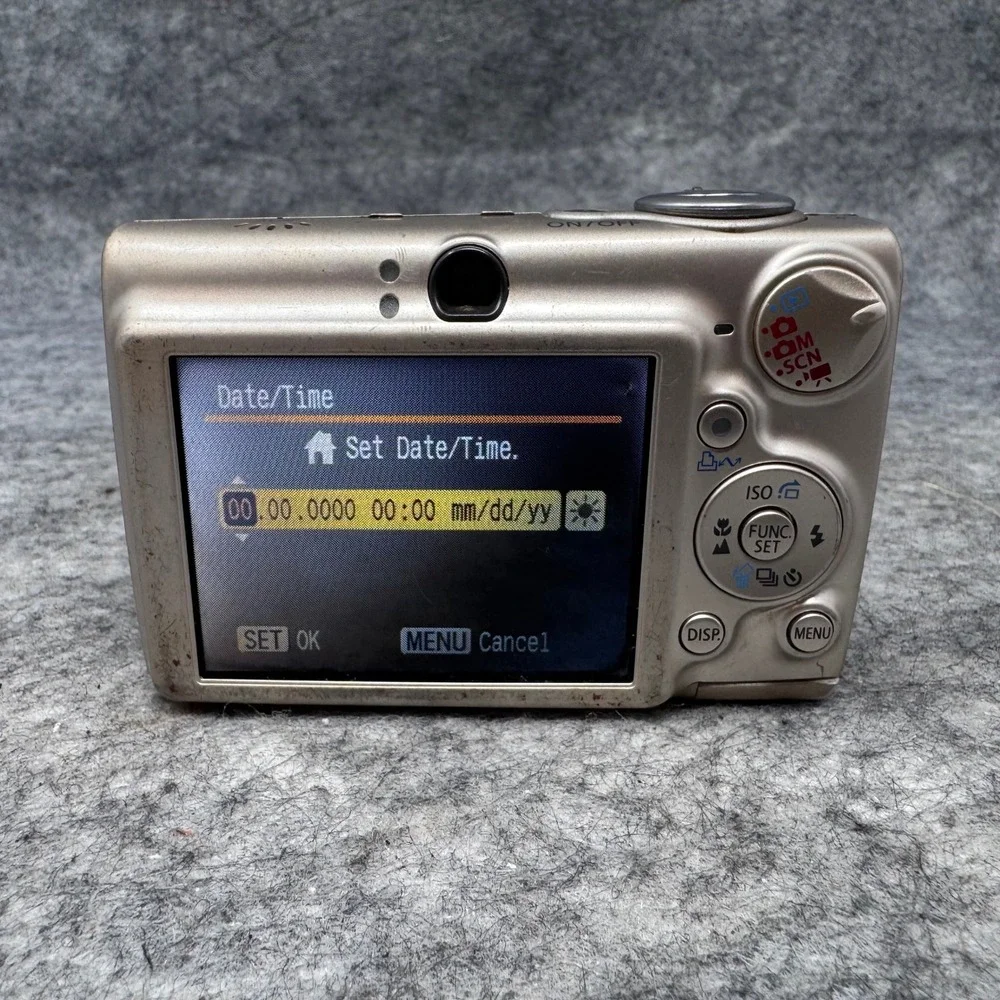 Canon Digital Camera PowerShot SD550 Digital ELPH 7.1MP Y2K Retro Compact Silver